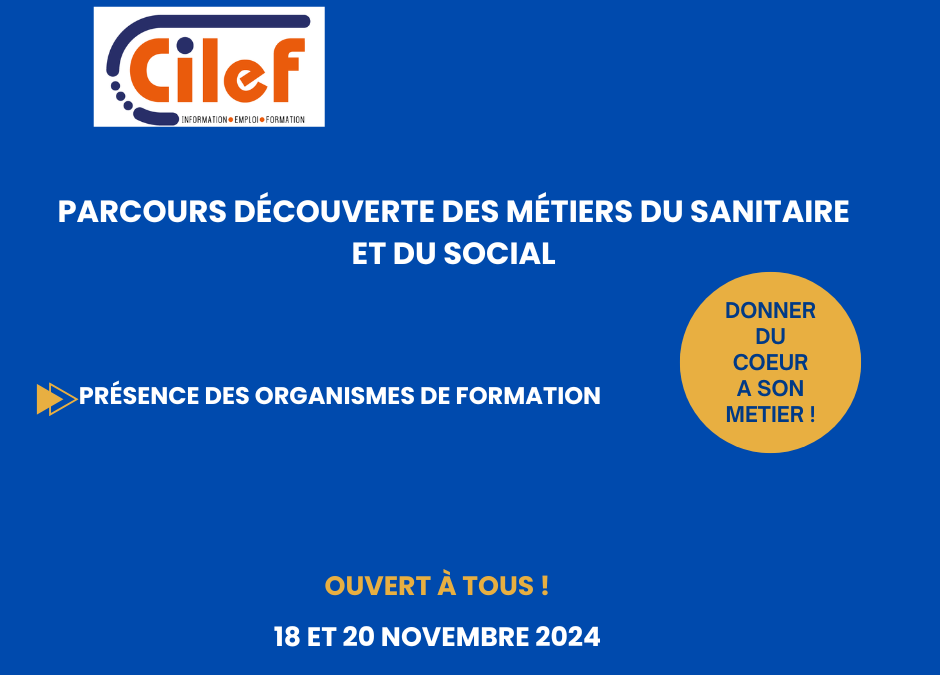 Parcours Découverte Métiers du Sanitaire et Social 18-20 novembre